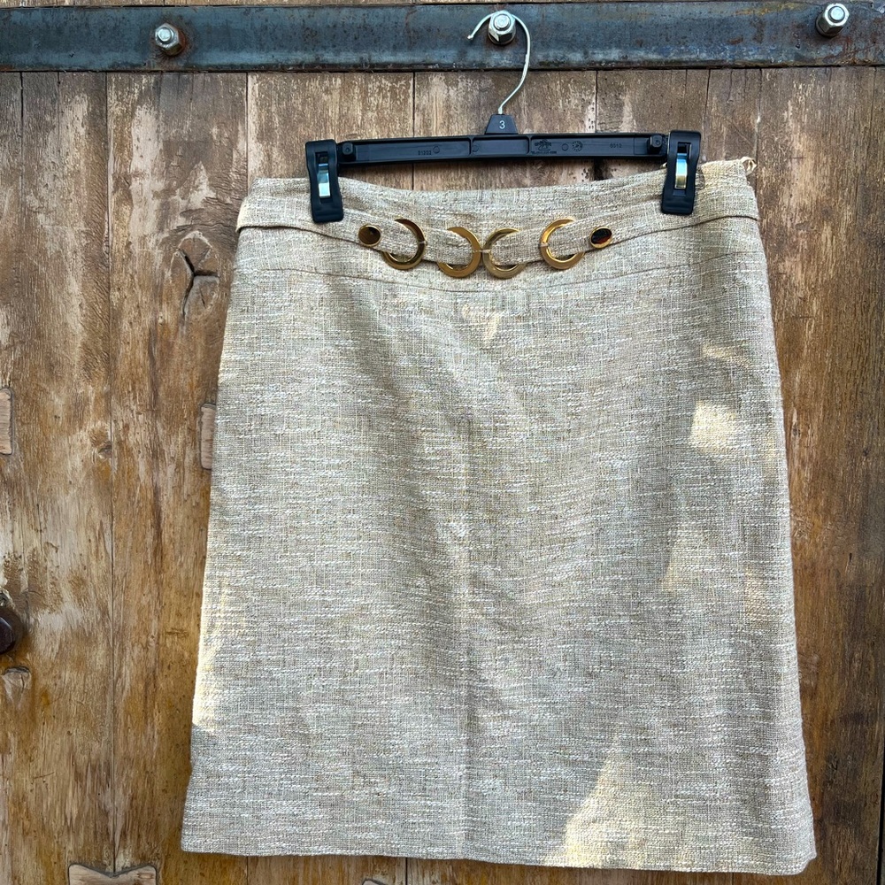 Tan Profesional Business Skirt